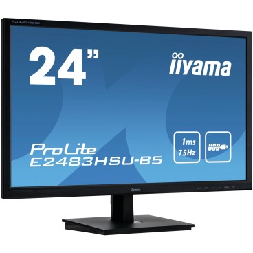 iiyama ProLite E2483HSU-B5 écran plat de PC 61 cm (24") 1920 x 1080 pixels Full HD LED Noir