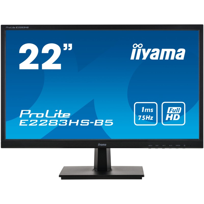 iiyama ProLite E2283HS-B5 LED display 54,6 cm (21.5") 1920 x 1080 pixels Full HD Noir