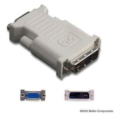 Belkin DVI VGA, M F 17 pin analog DVI 15 pin HD D-Sub (HD-15) Gris