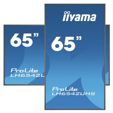 iiyama LH6542UHS-B1 affichage de messages Panneau plat de signalisation numérique 163,8 cm (64.5") IPS 500 cd m² 4K Ultra HD