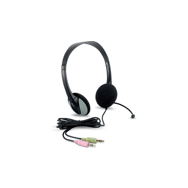 Fujitsu S26391-F7139-L51 écouteur casque Avec fil Arceau Appels Musique Noir, Gris