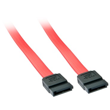 Lindy 33324 câble SATA 0,5 m Noir, Rouge