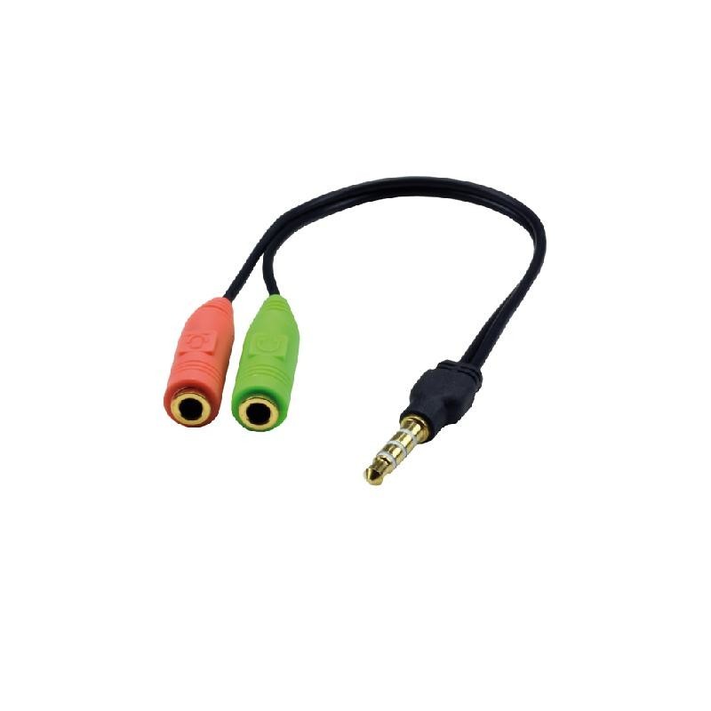 MCL CG-705 câble audio 0,09 m 3,5mm 2 x 3.5mm Noir