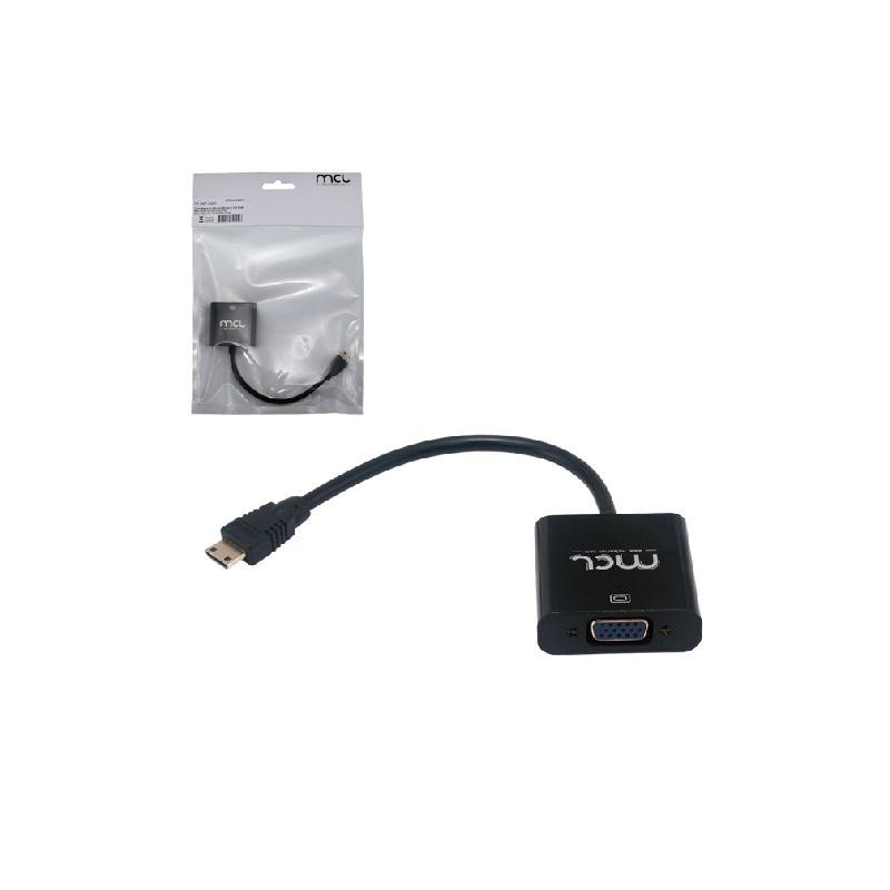 MCL CG-288C câble vidéo et adaptateur VGA (D-Sub) HDMI Type C (Mini) Noir