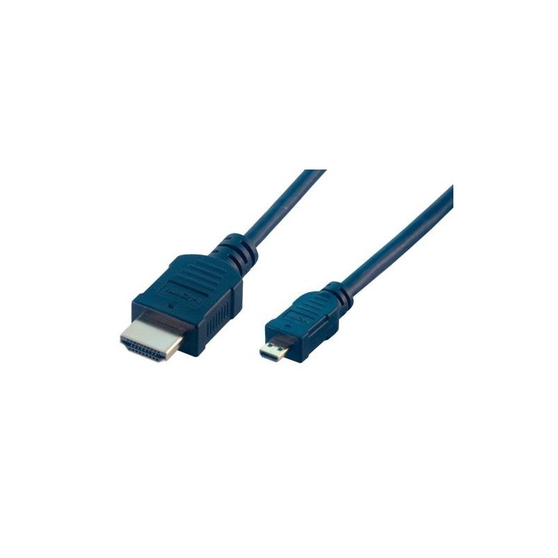MCL MC386-2M câble HDMI HDMI Type A (Standard) HDMI Type D (Micro) Noir