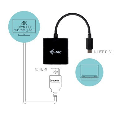 i-tec USB-C HDMI Adapter 4K 60 Hz