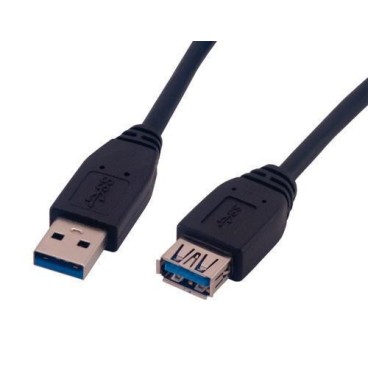 MCL MC923AMF-1M N câble USB USB 3.2 Gen 1 (3.1 Gen 1) USB A Noir