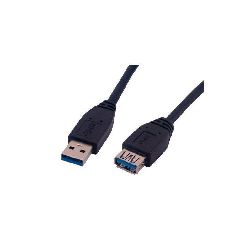 MCL MC923AMF-1M N câble USB USB 3.2 Gen 1 (3.1 Gen 1) USB A Noir