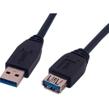MCL USB 3.0, M FM, 3m câble USB USB 3.2 Gen 1 (3.1 Gen 1) USB A Noir