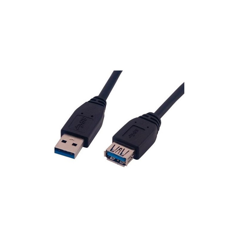 MCL USB 3.0, M FM, 3m câble USB USB 3.2 Gen 1 (3.1 Gen 1) USB A Noir