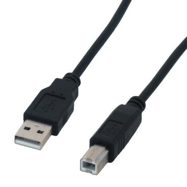 MCL USB 2.0 A B 2m câble USB USB A USB B Noir