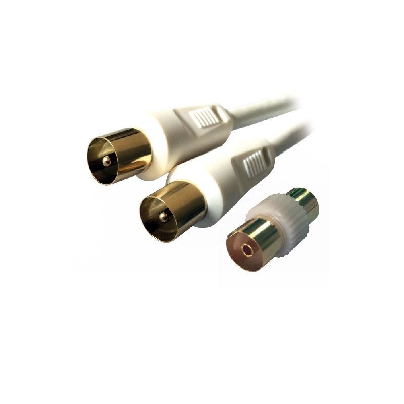 MCL MC782HQ-5M câble coaxial 9.5mm Blanc