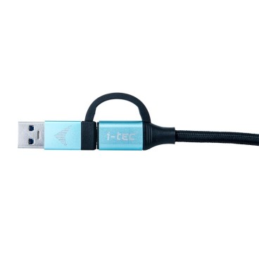 i-tec USB-C Cable to USB-C with Integrated USB 3.0 Adapter