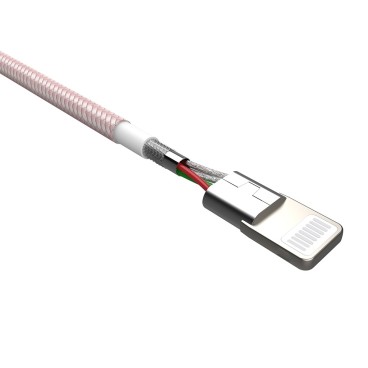 Silicon Power SP1M0ASYLK35AL1P câble USB 1000 m USB 3.2 Gen 2 (3.1 Gen 2) USB A USB C Lightning Rose