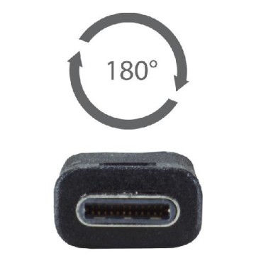 MCL MC923-1C 3HBME-1M câble USB USB 3.2 Gen 1 (3.1 Gen 1) USB C Micro-USB B Noir