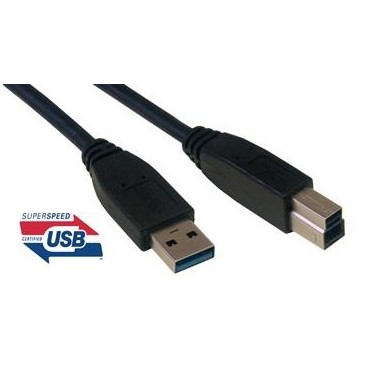 MCL MC923AB-1M N câble USB USB A USB B Noir