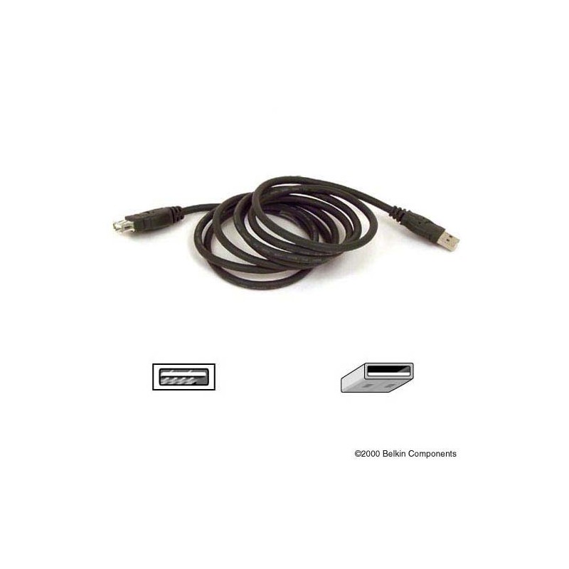 Belkin USB Extension Cable 1.8m câble USB 1,8 m Noir