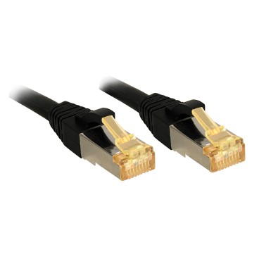 Lindy 47307 câble de réseau Noir 1 m Cat7 S FTP (S-STP)