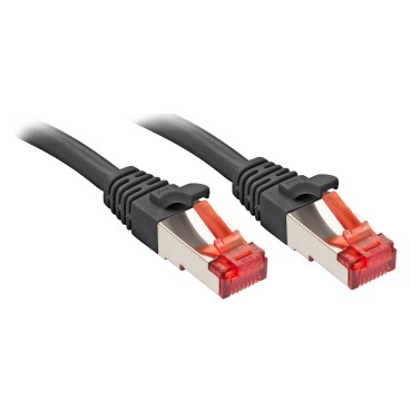 Lindy Rj45 Rj45 Cat6 1m câble de réseau Noir S FTP (S-STP)