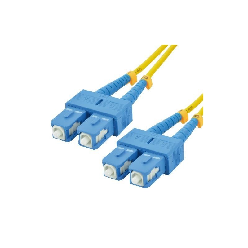 MCL FOS2 SCSC-2M câble de fibre optique SC OS2 Jaune