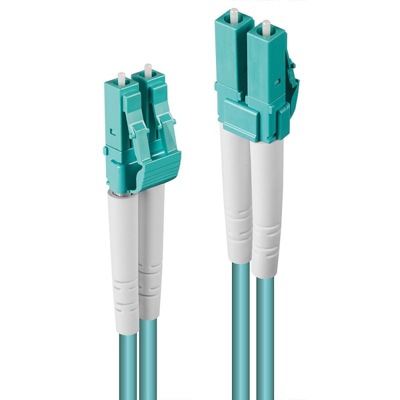 Lindy 46400 câble de fibre optique 30 m LC OM3 Turquoise