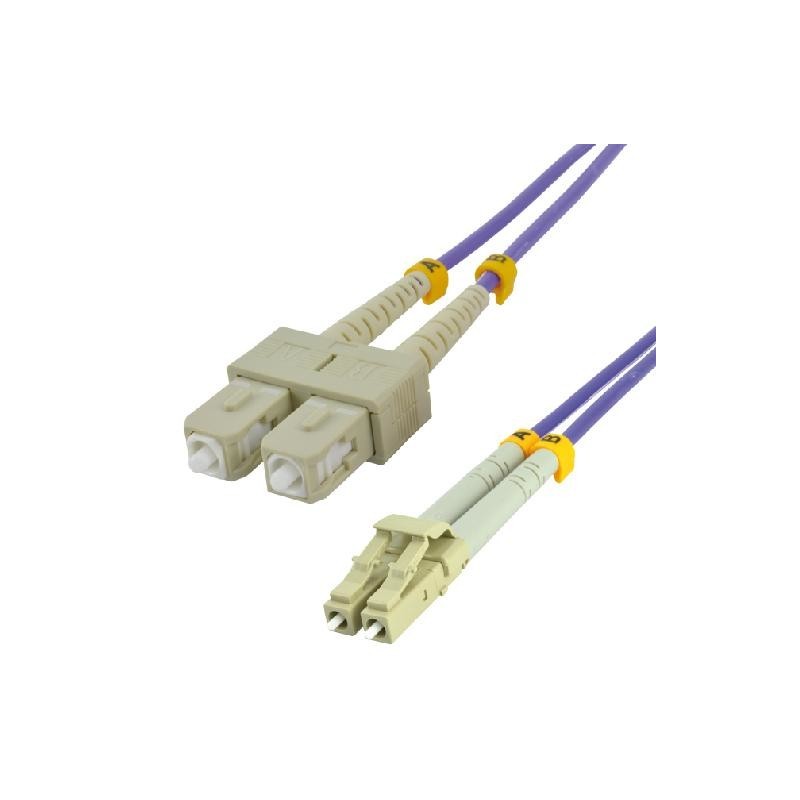 MCL FOM4 SCLC-1M câble de fibre optique SC LC OM4 Violet