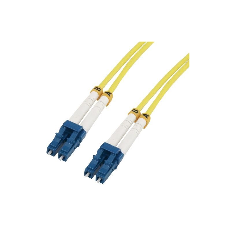 MCL 2m LC LC OS2 câble de fibre optique Multicolore, Jaune