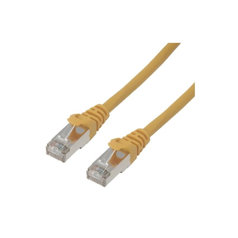 MCL 10m Cat6a F UTP câble de réseau Jaune F UTP (FTP)