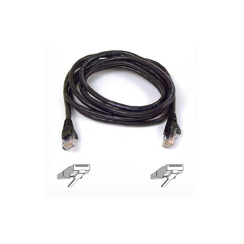 Belkin High Performance Category 6 UTP Patch Cable 2m Black câble de réseau Noir