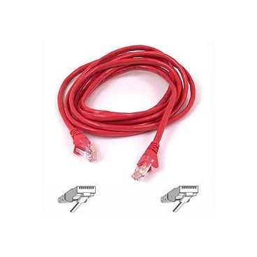 Belkin Cable patch CAT5 RJ45 snagless 0.5m red câble de réseau 0,5 m