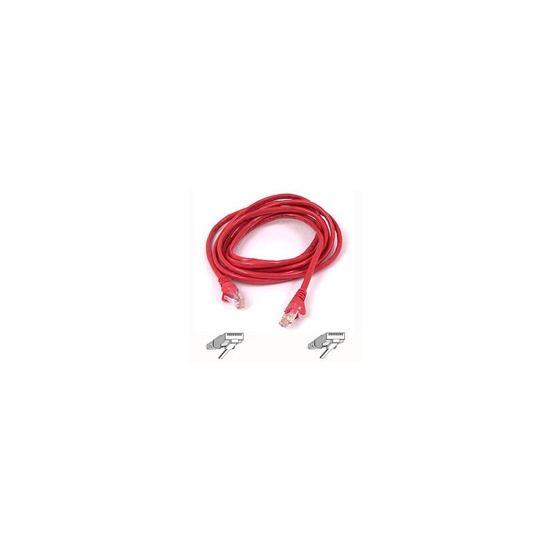 Belkin Cable patch CAT5 RJ45 snagless 0.5m red câble de réseau 0,5 m