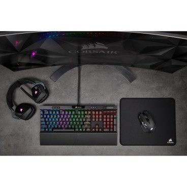 Corsair IRONCLAW RGB souris Droitier RF Wireless + Bluetooth + USB Type-A Optique 18000 DPI