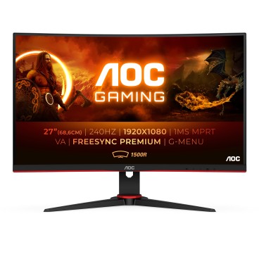 AOC G2 C27G2ZE BK écran plat de PC 68,6 cm (27") 1920 x 1080 pixels Full HD LED Noir, Rouge