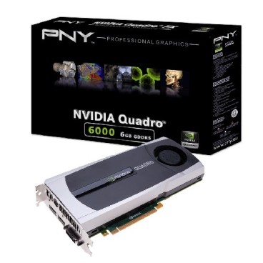 PNY VCQ6000-PB carte graphique NVIDIA Quadro 6000 6 Go GDDR5