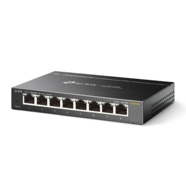 TP-Link TL-SG108S Non-géré L2 Gigabit Ethernet (10 100 1000) Noir