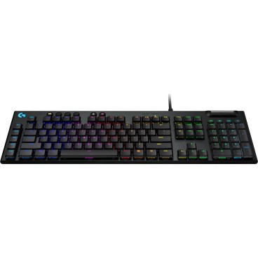 Logitech G G815 LIGHTSYNC RGB Mechanical Gaming Keyboard – GL Clicky clavier USB AZERTY Français Charbon