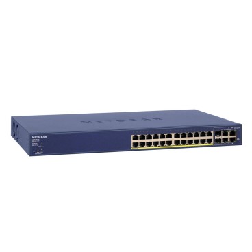 NETGEAR FS728TP-100EUS commutateur réseau Géré Fast Ethernet (10 100) Connexion Ethernet, supportant l'alimentation via ce port