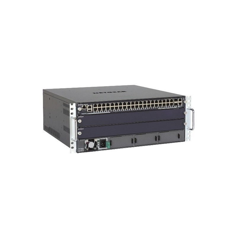 NETGEAR M6100-44G3-POE+ Géré Gigabit Ethernet (10 100 1000) Connexion Ethernet, supportant l'alimentation via ce port (PoE) 4U