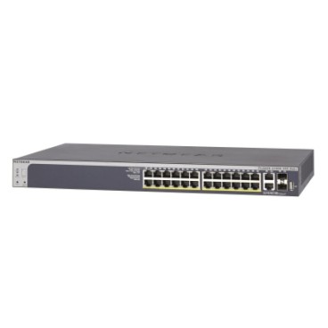 NETGEAR S3300-28X-PoE+ L2 L3 10G Ethernet (100 1000 10000) Connexion Ethernet, supportant l'alimentation via ce port (PoE) Noir