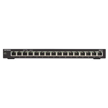 NETGEAR GS316 Non-géré Gigabit Ethernet (10 100 1000) Noir