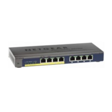 NETGEAR GS108PP Non-géré Gigabit Ethernet (10 100 1000) Connexion Ethernet, supportant l'alimentation via ce port (PoE) Noir