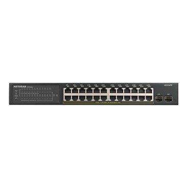 NETGEAR GS324TP Géré Gigabit Ethernet (10 100 1000) Connexion Ethernet, supportant l'alimentation via ce port (PoE) Noir