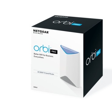 NETGEAR Orbi Pro routeur sans fil Gigabit Ethernet Tri-bande (2,4 GHz   5 GHz   5 GHz) 4G Blanc