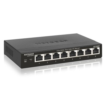 NETGEAR GS308T Géré L2 Gigabit Ethernet (10 100 1000) Noir