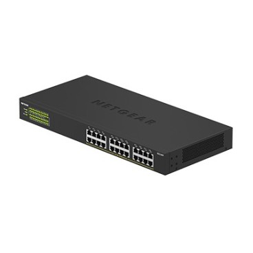 NETGEAR GS324PP Non-géré Gigabit Ethernet (10 100 1000) Connexion Ethernet, supportant l'alimentation via ce port (PoE) Noir