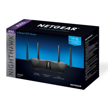 NETGEAR Nighthawk AX5400 routeur sans fil Gigabit Ethernet Bi-bande (2,4 GHz   5 GHz) Noir