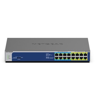 NETGEAR GS516UP Non-géré Gigabit Ethernet (10 100 1000) Connexion Ethernet, supportant l'alimentation via ce port (PoE) Gris