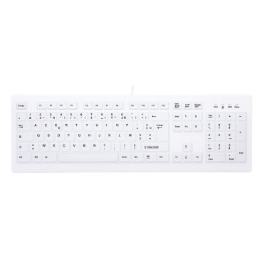 Contour Design Active Key AK-C8100F-UVS-W FR clavier Médical USB AZERTY Français Blanc