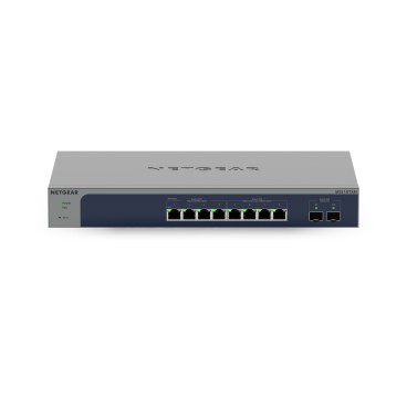 NETGEAR 8-Port Multi-Gigabit 10G Ethernet Smart Switch with 2 SFP+ Ports (MS510TXM) Géré L2+ 10G Ethernet (100 1000 10000) Gris