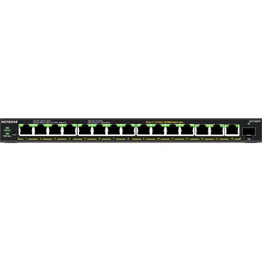 NETGEAR 16-Port High-Power PoE+ Gigabit Ethernet Plus Switch (231W) with 1 SFP port (GS316EPP) Géré Connexion Ethernet,